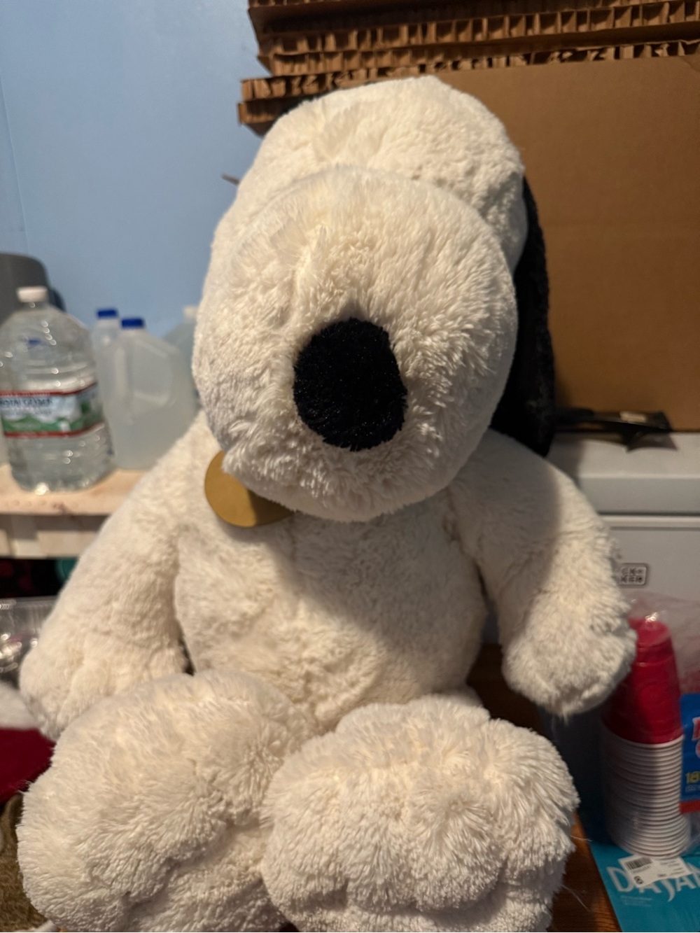 Plush Cream Dog Stuffed Animal Plush Toy - Soft Cuddly Pet Plush